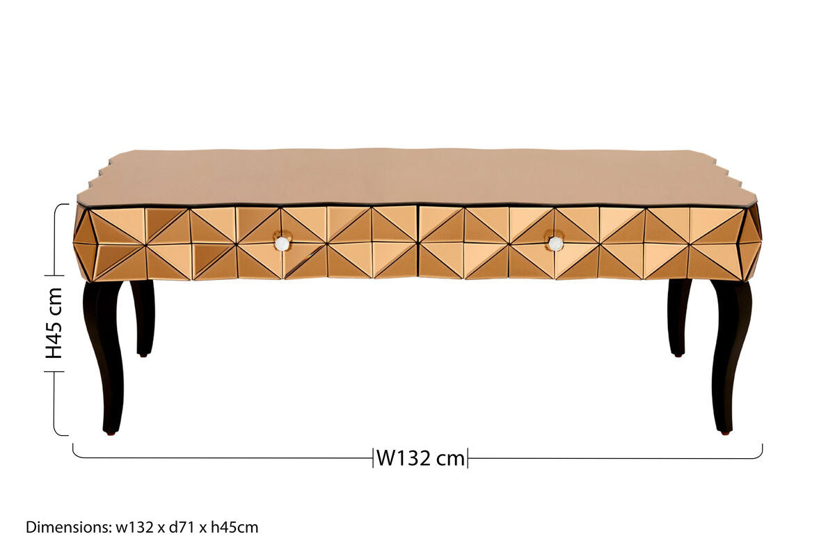 Soho Copper Coffee Table