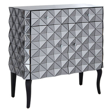Soho Silver Finish Cabinet