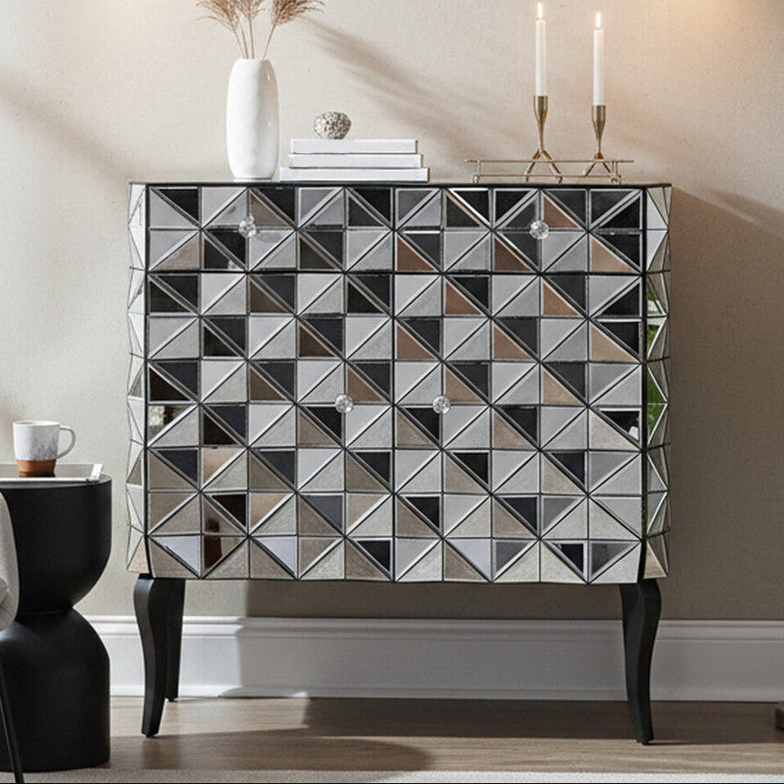 Soho Silver Finish Cabinet