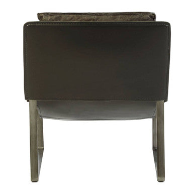 Hoxton Dark Brown Leather Lounge Chair