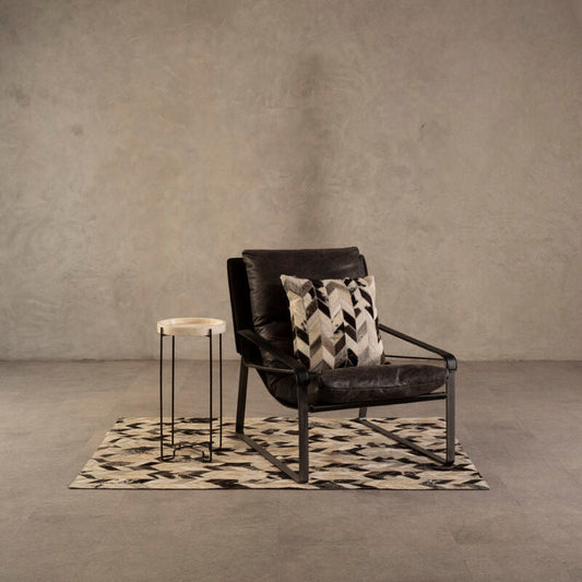 Hoxton Dark Brown Leather Lounge Chair