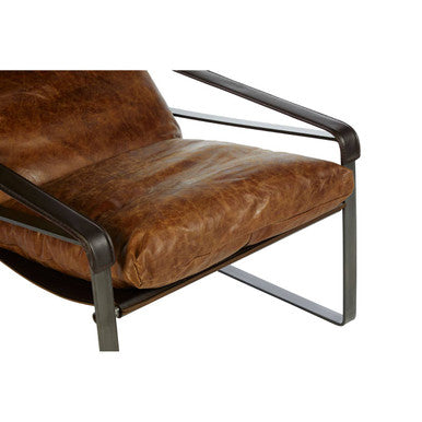 Hoxton Light Brown Leather Lounge Chair