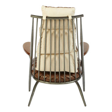 Hoxton Genuine Brown Leather Chair