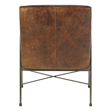 Hoxton Brown Leather Lounge Chair