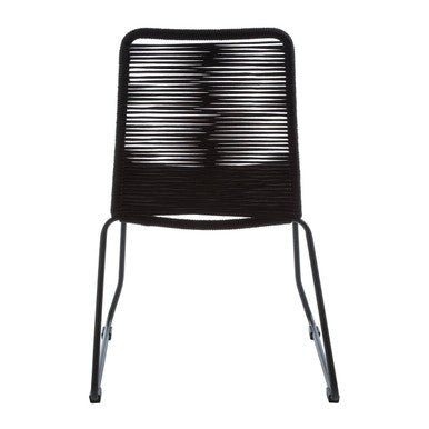 Sisal Black Rope Chair