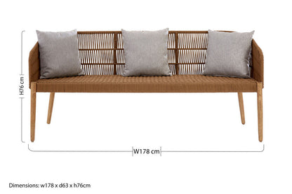 Opus 3 Seat Grey Sofa with Wooden Legs