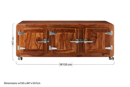 Marwar Wood Low Sideboard