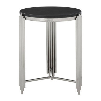 Clarice Granite Top Round Side Table