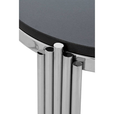 Clarice Granite Top Round Side Table