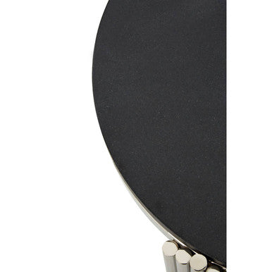 Clarice Granite Top Round Side Table