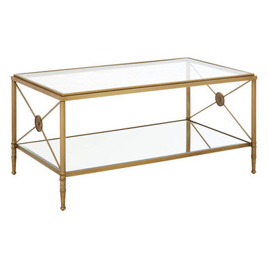 Axis Coffee Table With Gold Finish Frame