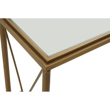 Axis Console Table With Gold Finish Frame