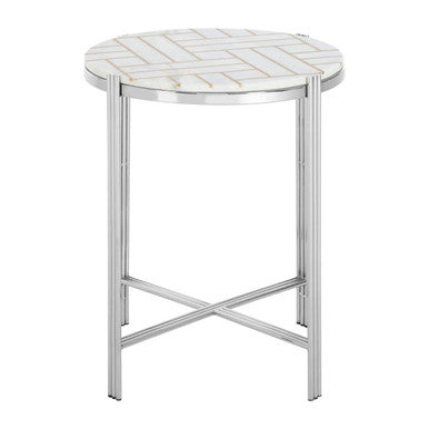 Eva Marble Top Side Table