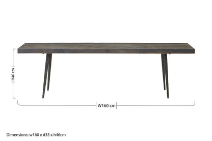 Mason Old Oak Wood Bench