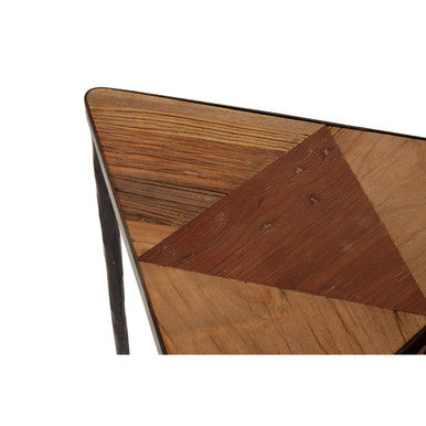 Elmo Elm Wood Set Of 3 Triangular Nesting Tables