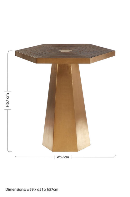 Titan Large Hexagon End Table