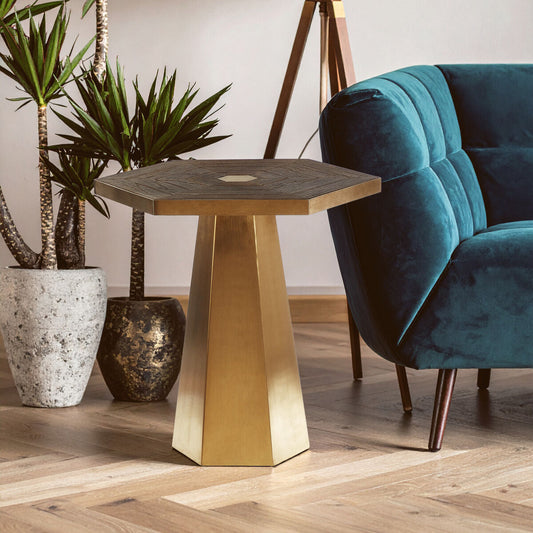 Titan Small Hexagon End Table