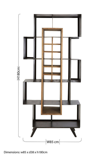 Mason Black Iron Frame Shelf Unit