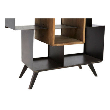 Mason Black Iron Frame Shelf Unit