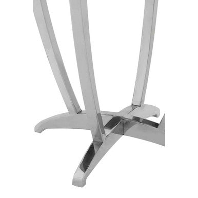 Yasmin Black Tempered Glass Side Table