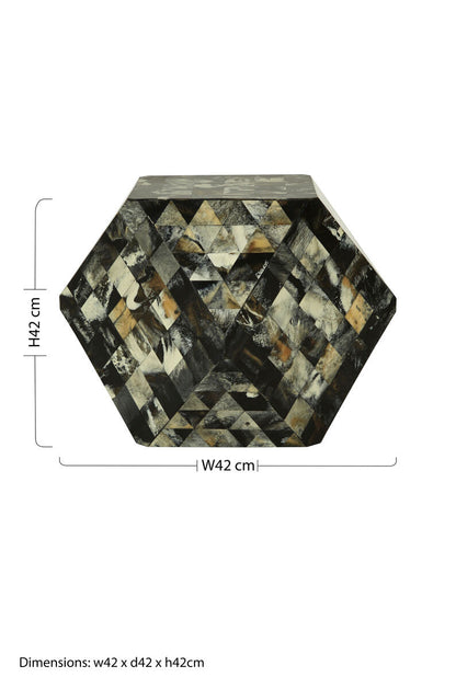 Marlox Mosaic Geometric Side Table