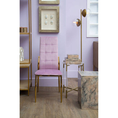 Rosado Marble Effect Side Table And Stool
