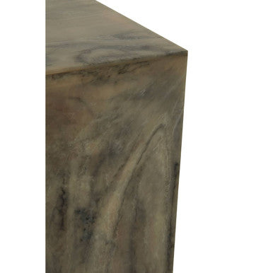 Rosado Marble Effect Side Table And Stool