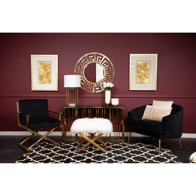 Hendricks Grey Velvet Two Seater Sofa