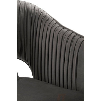 Hendricks Grey Velvet Two Seater Sofa