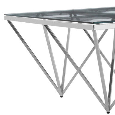 Allure Prismatic Silver Base Coffee Table