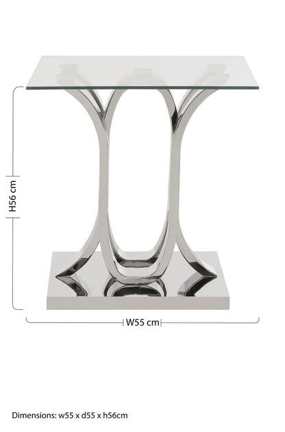 Allure Curved Base End Table