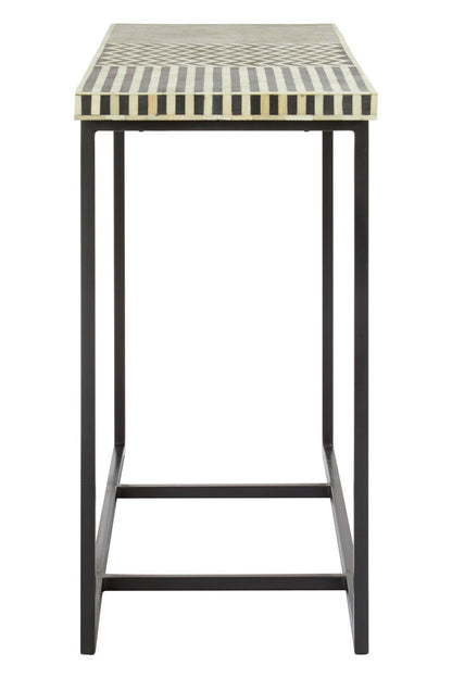 Boho Mango Wood with Bone Inlay Console Table