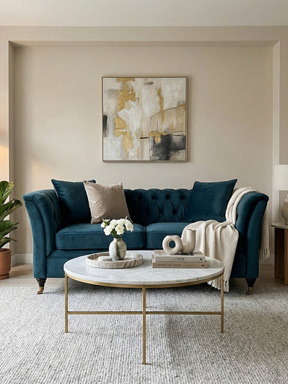 2 Seater Midnight Velvet Sofa | Sabrina