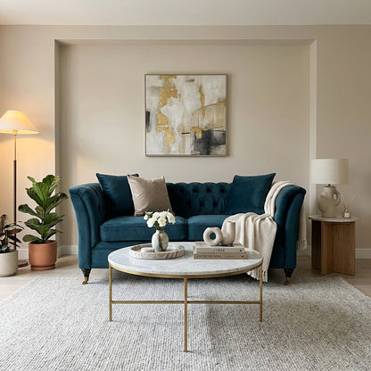 2 Seater Midnight Velvet Sofa | Sabrina