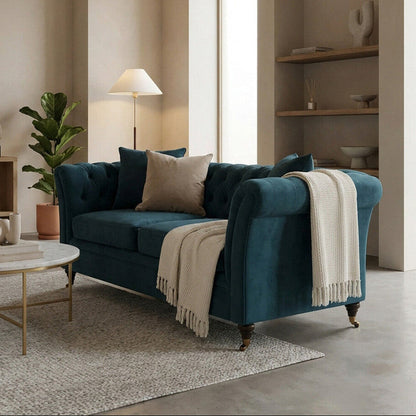 2 Seater Midnight Velvet Sofa | Sabrina