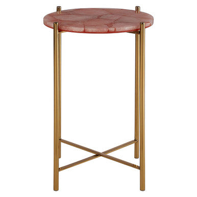 Vita Pink Quartz Side Table