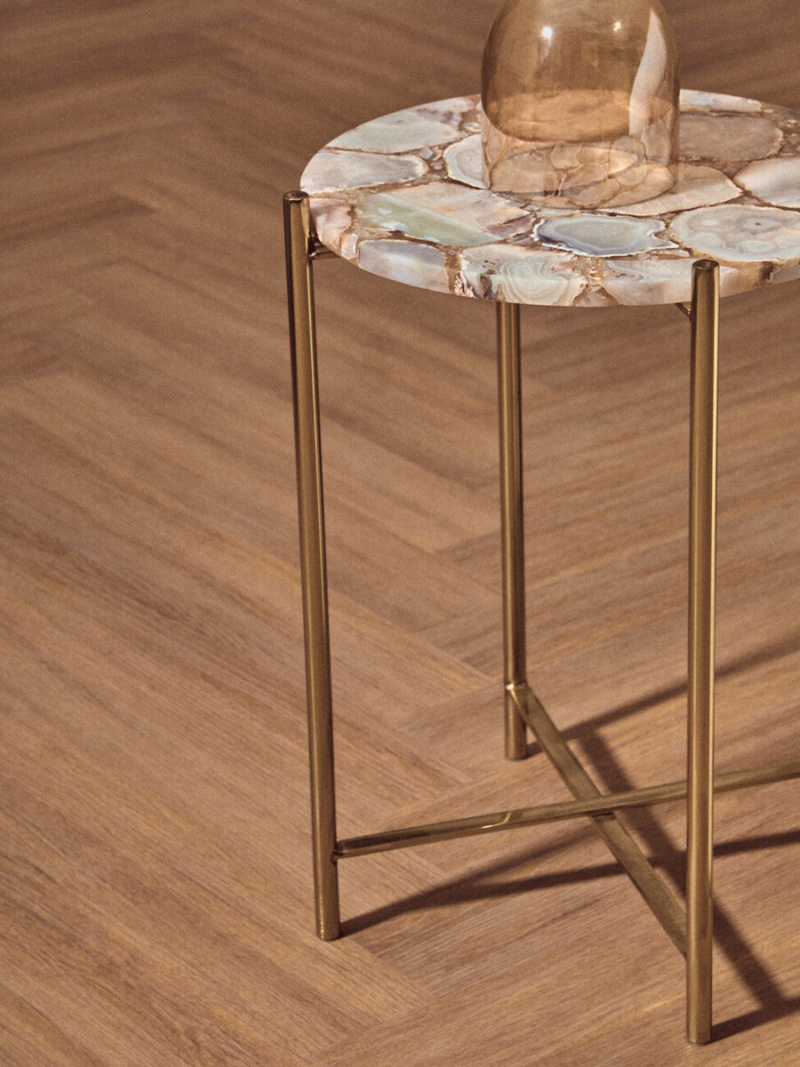 Vita Natural Agate Side Table