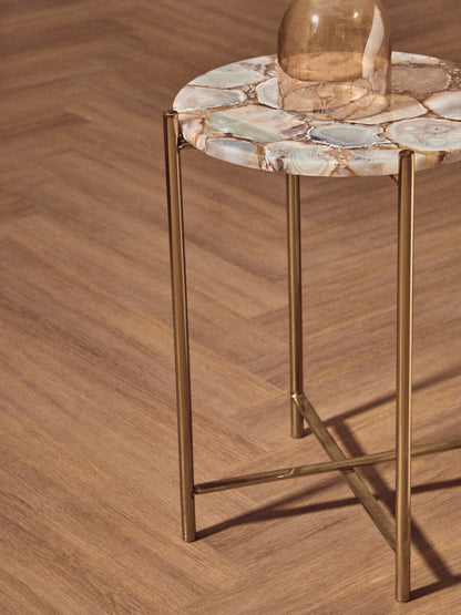 Vita Natural Agate Side Table
