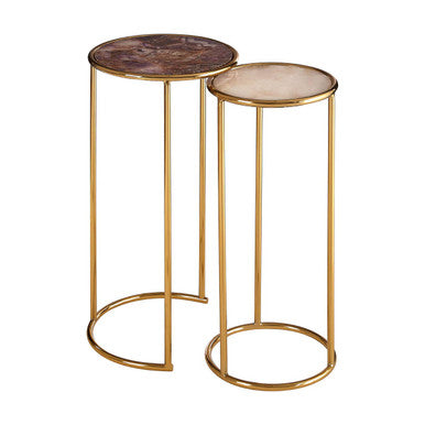 Vita Amethyst Top Set Of 2 Nesting Side Tables