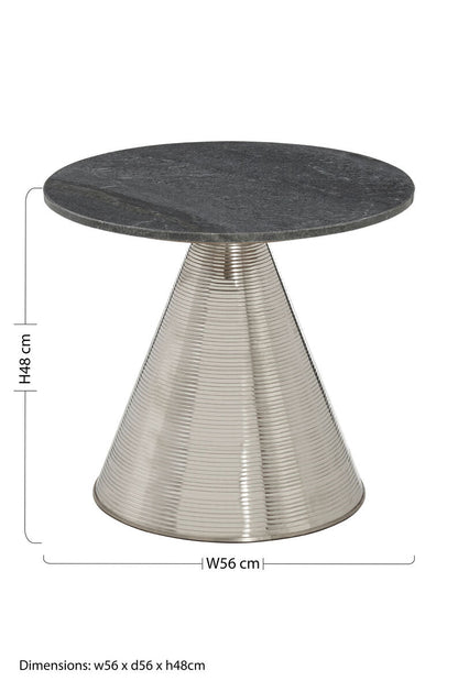 Martini Table With Grey Marble Top