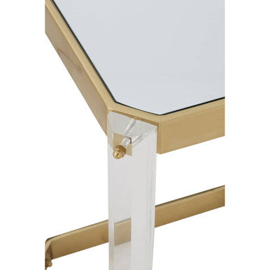 Miley Side Table With Mirrored Top