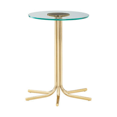 Miley Side Table With Glass Top