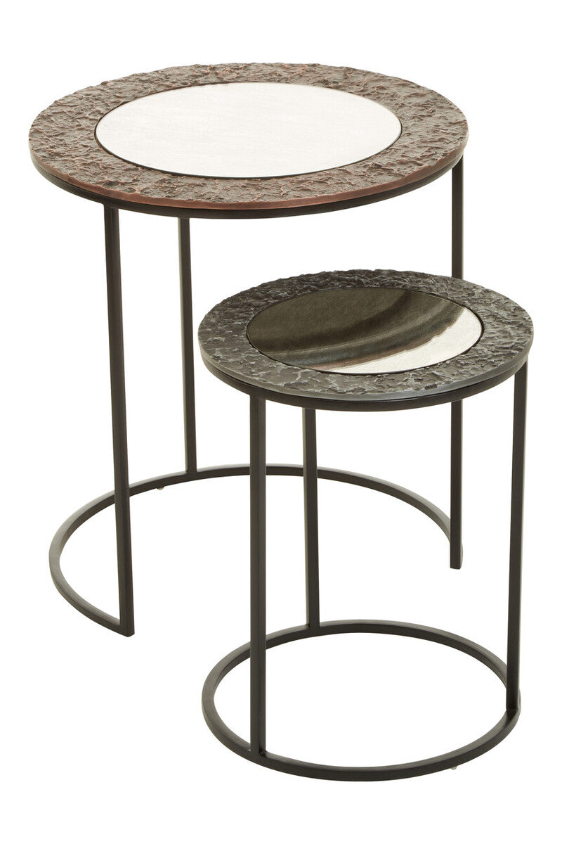 Akola Set Of 2 Round Nesting Tables