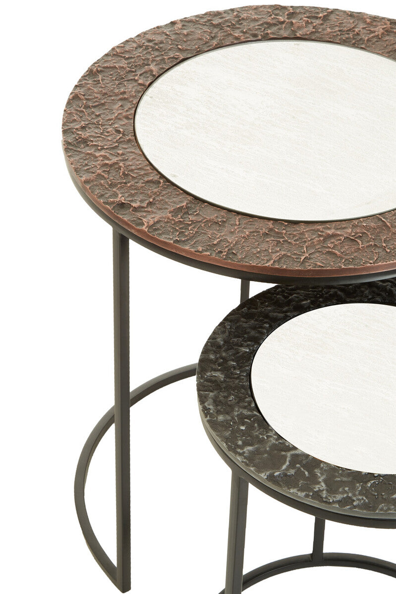Akola Set Of 2 Round Nesting Tables