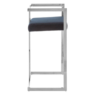 Bar Stool with Silver Frame | Azalea