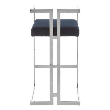 Bar Stool with Silver Frame | Azalea