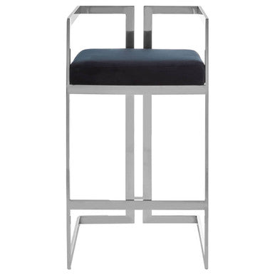 Bar Stool with Silver Frame | Azalea