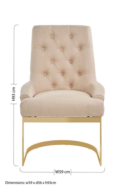 Azalea Natural Dining Chair