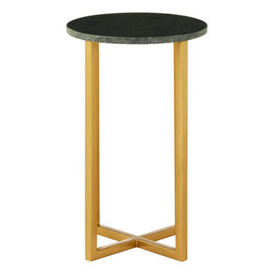 Templar Small Marble And Iron Side Table