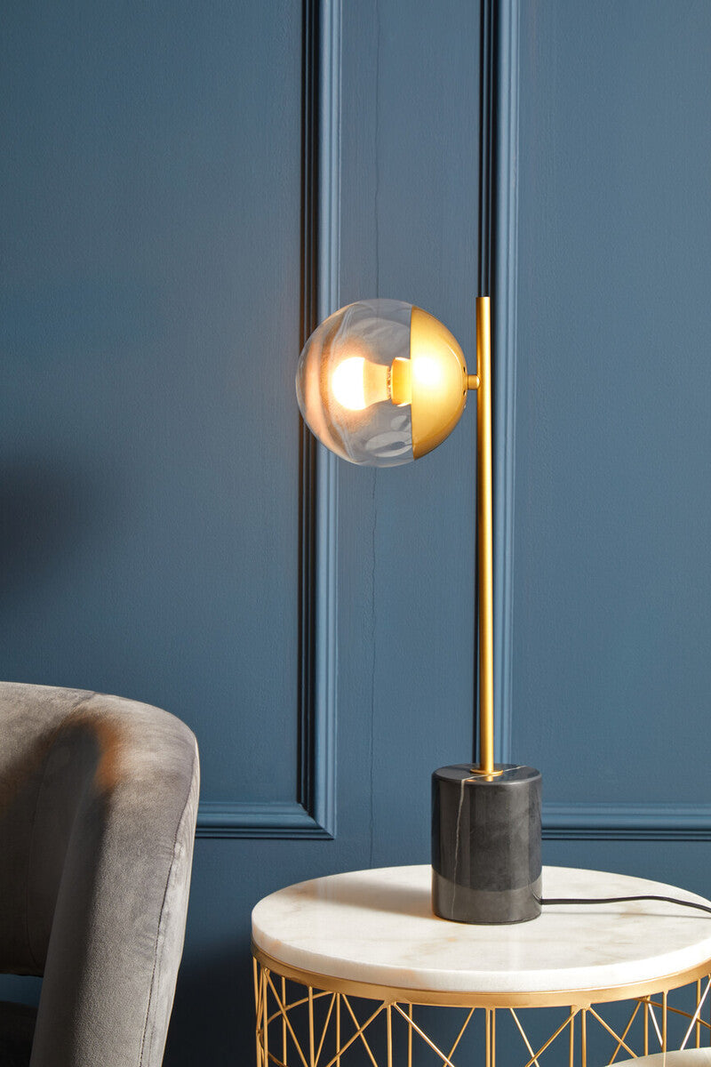 Avantis Set Of 2 Marble Top Round Side Tables